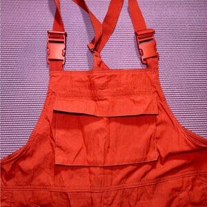 Bib Overalls Women's Small  zesica  Orange